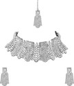 Rhymee Alloy Rhodium White Jewellery Set