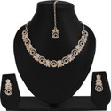 Rhymee Alloy Rhodium White Jewellery Set
