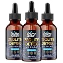 Rhytherolixian Zeolite Detox | Heavy Metal Detox &amp; Shilajit Mineral | Fulvic Humic Acid | Grape Flavor | Vegan Liquid Drops Supplement (2 fl oz) -3 Pack