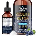 Rhytherolixian Zeolite Detox | Heavy Metal Detox &amp; Shilajit Mineral | Fulvic Humic Acid | Grape Flavor | Vegan Liquid Drops Supplement (2 fl oz)
