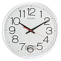 RHYTHM (Japan Plastic Round Clock Value Added Wall Clock 3D Numerals, Silent Silky Move, Injection Color Frame, Plastic Case Analogue ⌀36x36x5.0cms