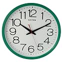 RHYTHM (Japan Plastic Round Clock Value Added Wall Clock 3D Numerals, Silent Silky Move, Injection Color Frame, Plastic Case Analogue ⌀36x36x5.0cms