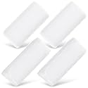 Riakrum 4 Pcs Baby Car Seat Belt Covers for Kids,White,5.7 X 2.6 Inch