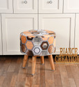 RIANCE CREATIONS Fabric Standard Ottoman