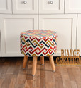 RIANCE CREATIONS Fabric Standard Ottoman