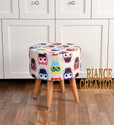 RIANCE CREATIONS Fabric Standard Ottoman