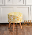 RIANCE CREATIONS Solid Wood Standard Ottoman