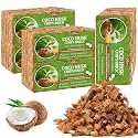 Riare 10 Pack Organic Coco Coir Chips for Plants, 11 lb Coconut Husk Bricks
