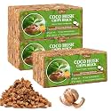 Riare 6 Pack Organic Coco Coir Chips for Plants, 6.6 lb Coconut Husk Bricks