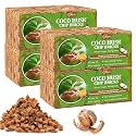 Riare 8 Pack Organic Coco Coir Chips for Plants, 8.8 lb Coconut Husk Bricks
