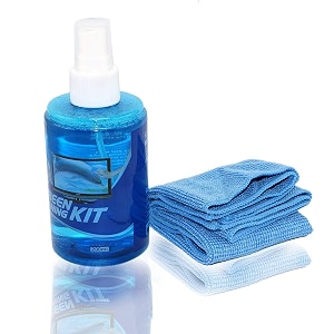 riatech professional 2 in 1 screen cleaning kit 200ml for laptops mobiles lcd led computers tv includes cleaning solution plush microfiber cloth