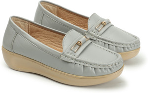 riba easy step women footwear loafers for women grey  7