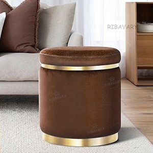 velvet luxurious sitting stool for bedroom amp living room sofa side stool wooden small ottoman footrest stool makeup chair pouf for office amp home decoration drum coffee 1