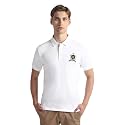 Ribbed Collar Solid Polo Shirt