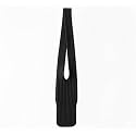 Ribbed Knit Mobile Phone Case Compatible with iPhone| Stretchable Knit Phone Sleeve with Strap | Soft Protective Mobile Pouch Cover (Black)