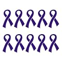 Ribbon Pins 1/5/25/100 for Cancer &amp; Disease Awareness - Various Causes - Bulk Quantities Available for Support Groups and Fundraising