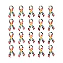 Ribbon Pins 1/5/25/100 for Cancer &amp; Disease Awareness - Various Causes - Bulk Quantities Available for Support Groups and Fundraising