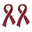 Ribbon Pins 1/5/25/100 for Cancer &amp; Disease Awareness - Various Causes - Bulk Quantities Available for Support Groups and Fundraising