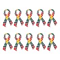 Ribbon Pins 1/5/25/100 for Cancer &amp; Disease Awareness - Various Causes - Bulk Quantities Available for Support Groups and Fundraising