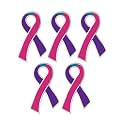Ribbon Pins 1/5/25/100 for Cancer &amp; Disease Awareness - Various Causes - Bulk Quantities Available for Support Groups and Fundraising