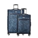 Ricardo Beverly Hills Avalon Softside 2-Piece Luggage Set Made with Sustainable 100% rPET, Lightweight, Eco-Friendly Travel, Expandable, Dual Spinner Wheels, Serengeti Night, (20" &amp; 28")