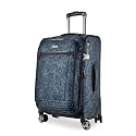 Ricardo Beverly Hills Avalon Softside Carry-On Luggage Made with Sustainable 100% Recycled PET (rPET), Lightweight, Eco-Friendly Travel, Expandable, Dual Spinner Wheels, Serengeti Night, 20-inch