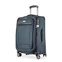 Ricardo Beverly Hills Avalon Softside Luggage Made with Sustainable 100% Recycled PET (rPET), Lightweight, Eco-Friendly Travel, Expandable, Dual Spinner Wheels, Storm Blue, 20-inch