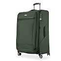Ricardo Beverly Hills Avalon Softside Medium Check-In Luggage Made with Sustainable 100% Recycled PET (rPET), Lightweight, Eco-Friendly Travel, Expandable, Dual Spinner Wheels, Juniper Green, 28-inch