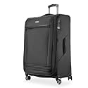 Ricardo Beverly Hills Avalon Softside Large Check-In Luggage Made with Sustainable 100% Recycled PET (rPET), Lightweight, Eco-Friendly Travel, Expandable, Dual Spinner Wheels, Black, 28-inch
