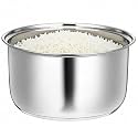 Rice Cooker Stainless Steel Inner Pot, Food-Grade 304, Coating-Free Non-Stick, Easy to Clean with Even Heating (5.0L)
