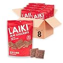 Rice Crackers - Gluten Free Snacks - Deliciously Light and Airy Crunch - Allergen-Friendly, Vegan, Non-GMO, FODMAP Friendly, Seed-Oil Free, Red Rice Sea Salt flavor - 3.53 Ounce Bag (Pack of 8)