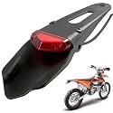 Rich Choices Dirt Bike Tail Lights,Motorcycle Rear Fender Red LED Tail Light Brake Lamp License Plate Light for Custom Off-Road Motorcycle Dirt Bike