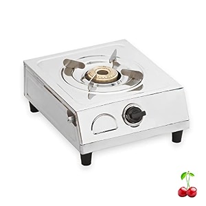rich flame gas stove 1 burners steel  isi certified  home amp kitchen gas chulha brass single gas stoves stainless steel  uno premium single burner manual ignition burner cooktops lpg-png compatible