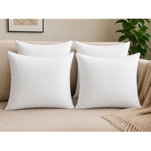 rich home collection cushion insert white 50 x 50 cm set of 4