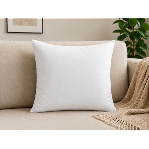 rich home collection polyester fiber filled cushion insert white 50 x 50 cm soft amp fluffy decorative pillow filler