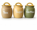 Richcraft Glass Tea Coffee Sugar Container