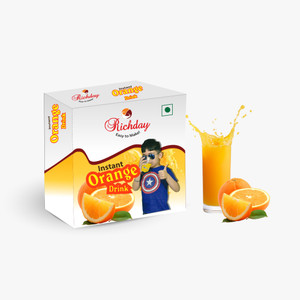 richday instant orange drink premix powder sports drink 500 g orange flavored