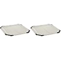 Richell PAW TRAX Potty Pad Holder in Light Beige &amp; Black, Potty Training Tray for Dogs|Dog and Puppy Pad Holder - Anti-Tearing/Anti-Ripping - Durable Plastic for Potty Training Puppies and Senior Dogs