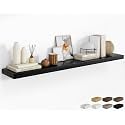 RICHFOCUS 72Inch Floating Shelves for Wall 1Pack, Black, 8" Deep