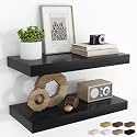 RICHFOCUS Bathroom Floating Shelves for Wall 2Pack|Black|28" L