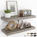 RICHFOCUS Bathroom Floating Shelves for Wall 2Pack|Grey|32" L