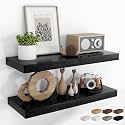 RICHFOCUS Bathroom Floating Shelves for Wall 2Pack|Black|32" L