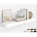 RICHFOCUS Long Floating Shelves for Wall 1Pack, White, 40" Lx8 D