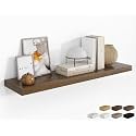 RICHFOCUS Long Floating Shelves for Wall 1Pack, Walnut, 48" Lx8 D