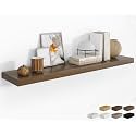 RICHFOCUS Long Floating Shelves for Wall 1Pack, Walnut, 55" Lx8 D