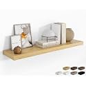 RICHFOCUS Long Floating Shelves for Wall 1Pack, Oak, 48" Lx8 D