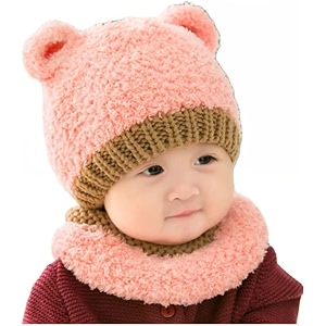 richmen baby beanie hat cute cat warm toddlers winter hat double pom pom beanies for boys amp girls woolen knitted cap 3 months - 4 years