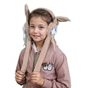 Richmen Kids Winter Earmuffs With Moving Rabbit Ear Cover for Women Girls Woolen Plush Casual Ear Warmer Fashion Accessories Windproof Ear Muff Headphone | Above 5 Yrs