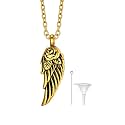Richsteel Urn Necklaces for Ashes for Women Men Cremation Pendant