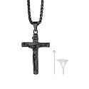 Richsteel Urn Necklaces for Ashes for Women Men Cremation Pendant